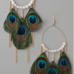 Peacock Feather Earrings