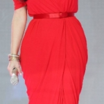 Kim Kardashian Red Dubai Dress