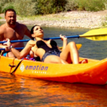 Teresa Giudice Black Monokini in California Conoeing