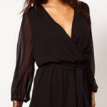 ASOS Wrap Dress with Sequin Cuff