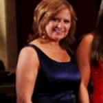 Caroline Manzos Navy Blue Season 4 Real Housewives of New Jersey Reunion Dress Armani Collrzioni
