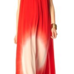 French Connection Red Sunburst Maxi Dress
