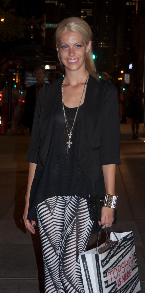 Photo: Kristy Marks Lapidus http://ransackedmuse.wordpress.com Kristy Marks Lauren Sebastin Fashions Night Out FNO 2012 Chicago 509x1024 My Look Fashions Night Out 2012