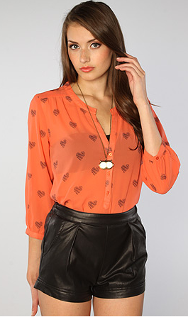 Long Sleeve Heart Blouse Long Sleeve Heart Blouse Dani Jonas Married to Jonas Episode 4 Fashion