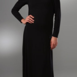 Penumbra Open Cowl Back Long Dress