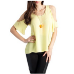 Seafoam Open Shoulder Top Open Back Cold Go Jane