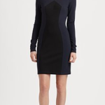 ABS Two Tone Knit Dress