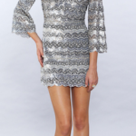 Lorena Sarbu Silver Sequin Beaded Dress Sonja Morgan
