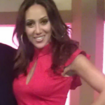 Melissa Gorga Red Keyhole Flutter Sleeve Dress Bebe in Tampa