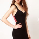 Motel Bodycon Dress with Strappy Back