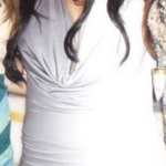 Teresa Giudice Black and White Ombre Savee Couture Dress