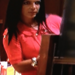 Teresa Giudice's Red Dress with Gold Buttons Yoana Baraschi