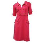 Yoana Baraschi Luxe Trench Dress in Red