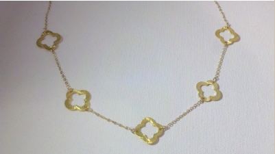 5 Clover Necklace Ali Oesch Camille Grammers Leopard Blouse