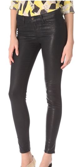 J Brand Coated Skinny Jeans Yolanda Fosters Watch What Happens Live Outfit