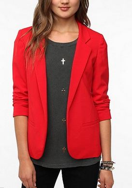 Silence and Noise Red Boyfriend Blazer Yolanda Fosters Watch What Happens Live Outfit