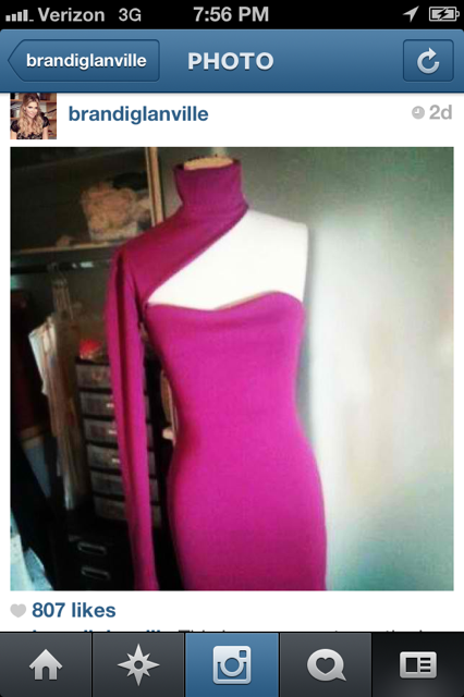 Brandi Glanville via Instagram photo 5 Brandi Glanvilles Purple Todays Show Dress