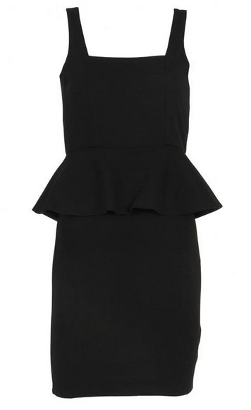Black Peplum Dress