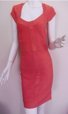 La Cite Coral Bandage Dress