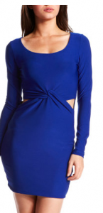 Blue Cut Out Dress