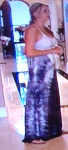 Alexis Bellino Blue and White Tie Dye Maxi Dress Michelle Jonas