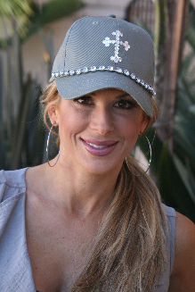 Alexis Bellino Crystal Cross Truth Trucker Hat