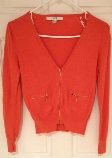 Forever 21 Coral Cardigan Size M