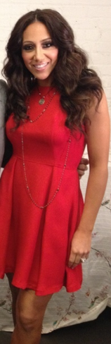 Melissa Gorga's Red Watch What Happens Live Dress SIC Couture