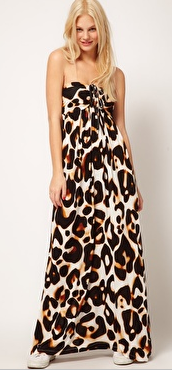 ASOS Leopard Maxi Dress
