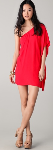 BB Dakota Asymmetric Dress Red