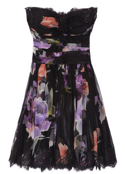 Dolce & Gabbana Floral Silk Blend Chiffon Dress