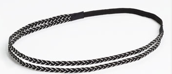 Metallic Braid Double Headband