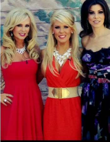 Heather Dubrow Real Housewives of Orange County Season 7 Reunion Dress Dolce & Gabbana