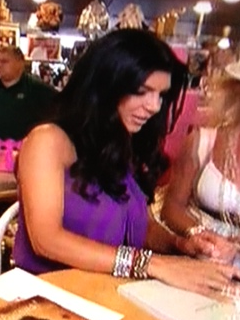 Teresa Giudice Purple Maxi Dress Book Signing Michelle Jonas