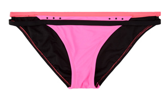 Colorblock Bikini Bottom Pink Black