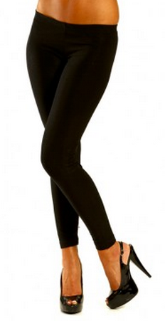 Jessica Bara Shimmery Black Leggings
