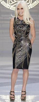 Versace for H & M Black Studded Dress