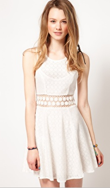 Free People Lace Skater Dress