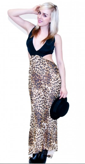 Naven 2 Tone Vixen Dress Leopard Black Joanna Krupa
