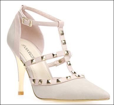 Valentino Inspired ShoeDazzle Erin T Strap Studded Pump