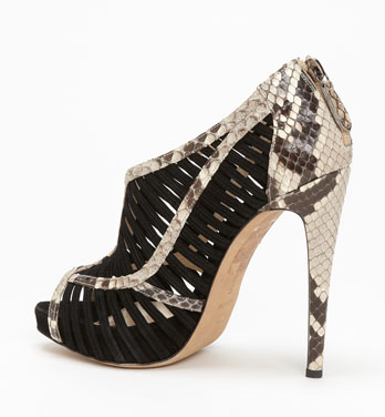 Alexandre Birman Caged Python Sandal