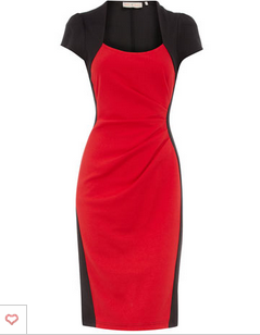 Dorthy Perkins Black And Red Pointe Dress