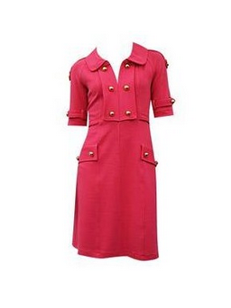 Yoana Baraschi Luxe Trench Dress in Red