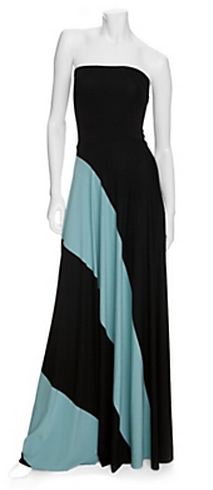 Butter by Nadia Exclusive Strapless Maxi Dress from Intermix Black Blue Grey