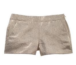 Gap Gold Metallic Shorts