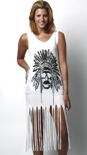 Indian Chief Fringe Tank Love Melrose