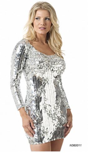Musani Silver Mirror Dress