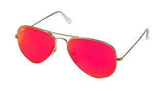 Ray Ban Pink Mirrored Sunglasses