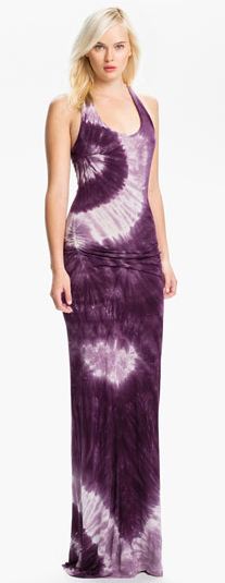 Young Fabulous and Broke Purple Tie Dye Hamptons Maxi Dress