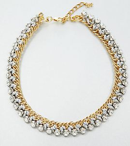Chain and Crystal Necklace